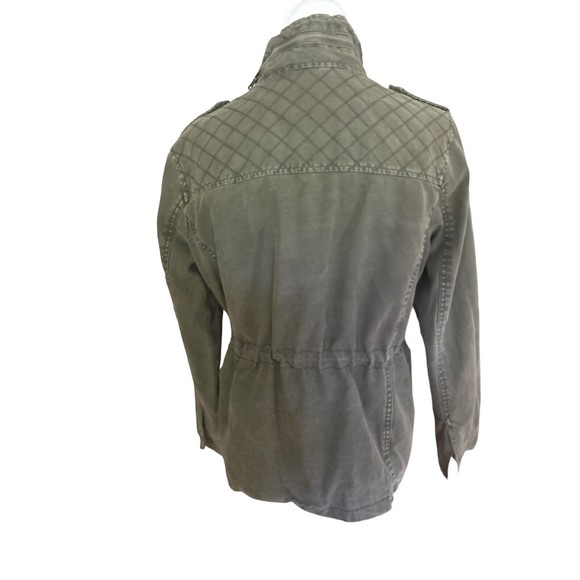 Levis Unisex Cotton Canvas Jacket Barn Work Coat Quilted Olive Green Size Small - Picture 3 of 15